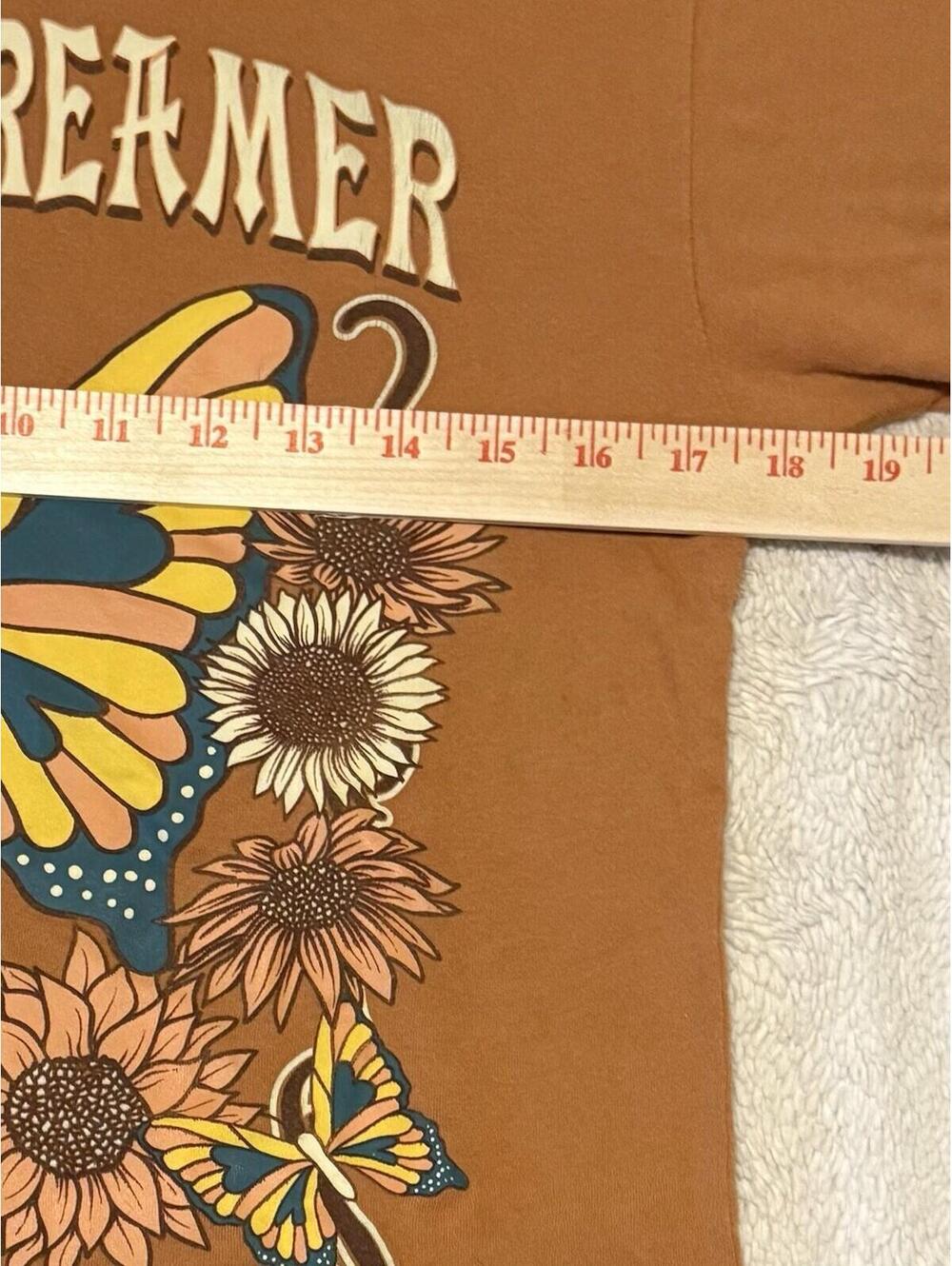 My Boyfriend Infinite Dreamer Woman’s V-Neck T Shirt Woman’s Size Small Brown - Picture 6 of 6